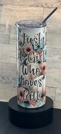 20 Ounce Stainless Steel Tumbler-Just a Girl Who Loves Fall