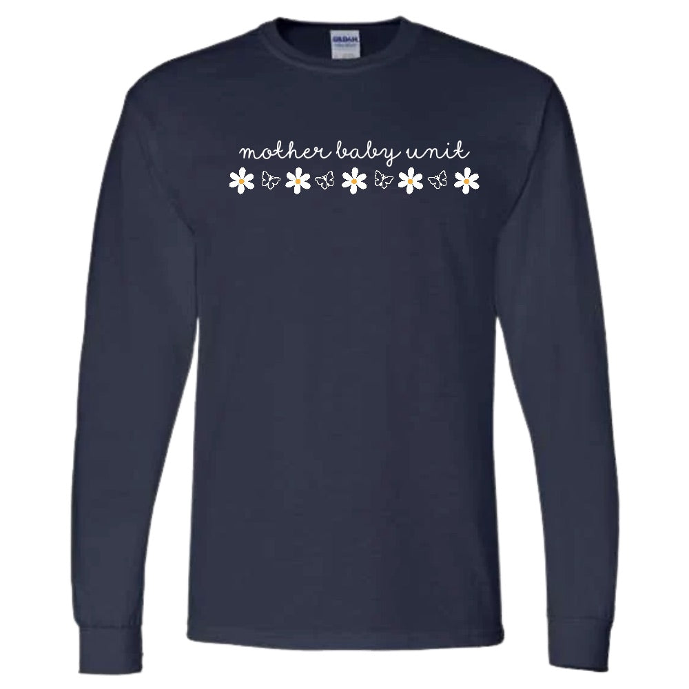Mother Baby Unit Long Sleeve t-shirts and Crewnecks (Daisies)
